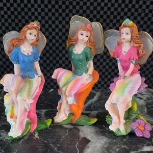 Colorful Fairy Figurine Set